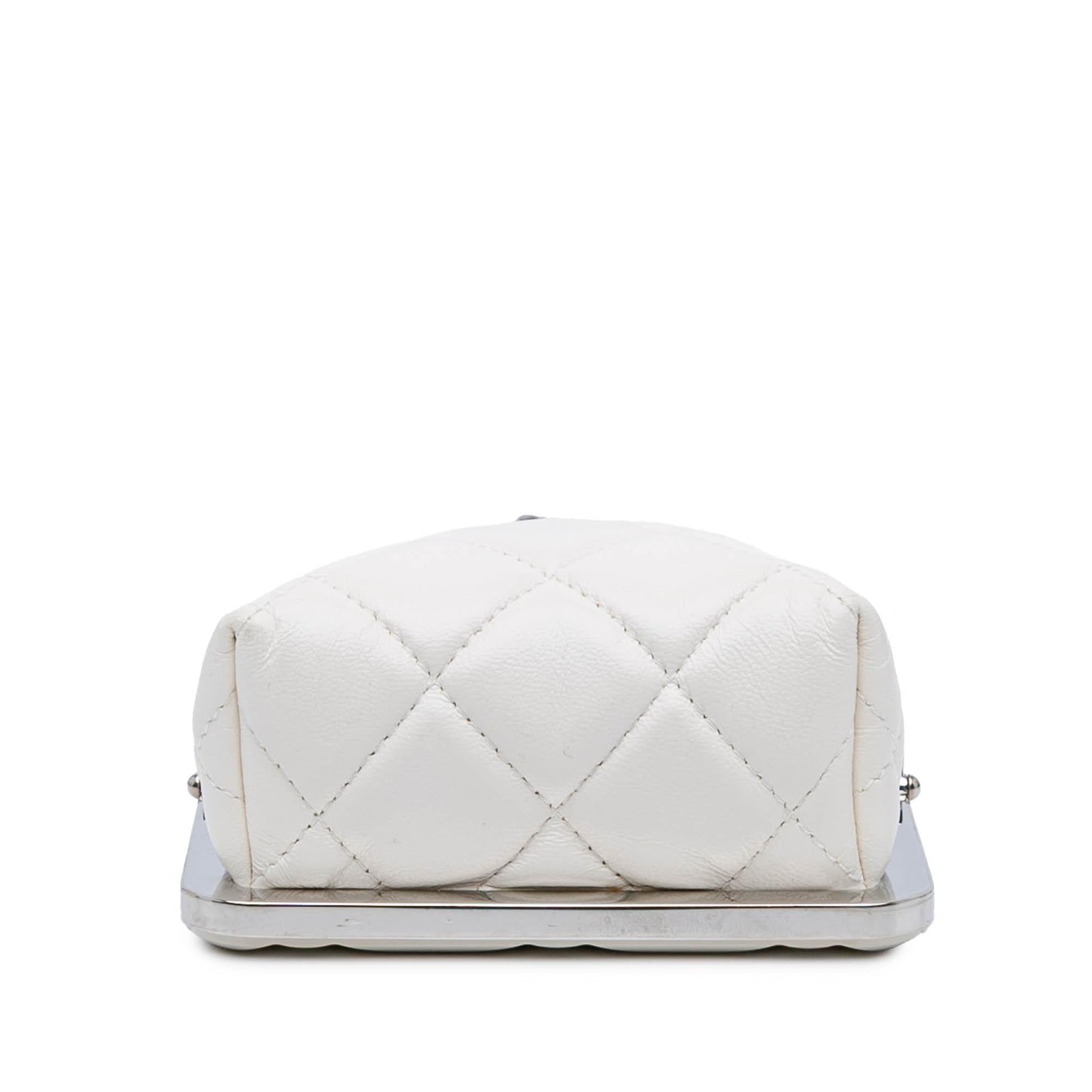 Chanel CC Quilted Lambskin Evening Clutch