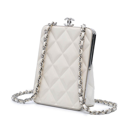 Chanel CC Quilted Lambskin Evening Clutch