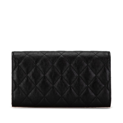 Chanel CC Quilted Lambskin Flap Continental Wallet