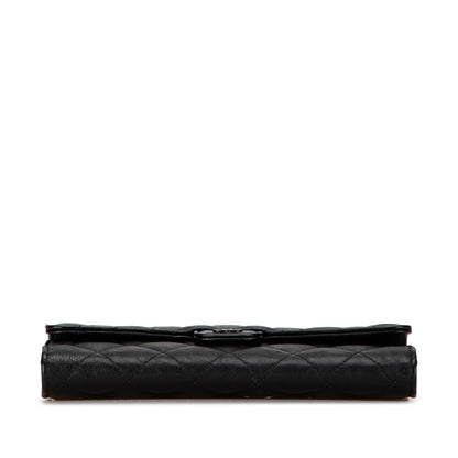 Chanel CC Quilted Lambskin Flap Continental Wallet