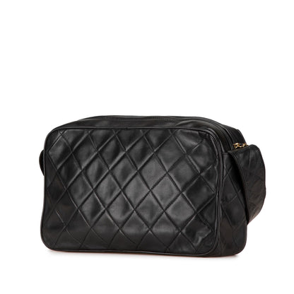 Chanel CC Quilted Lambskin Tassel Crossbody