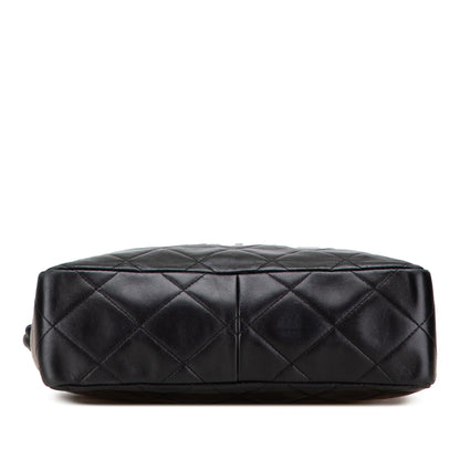 Chanel CC Quilted Lambskin Twisted Strap Crossbody