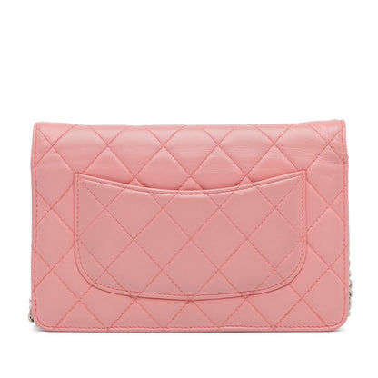 Chanel CC Quilted Lambskin Wallet On Chain (SHG-eULIFC)