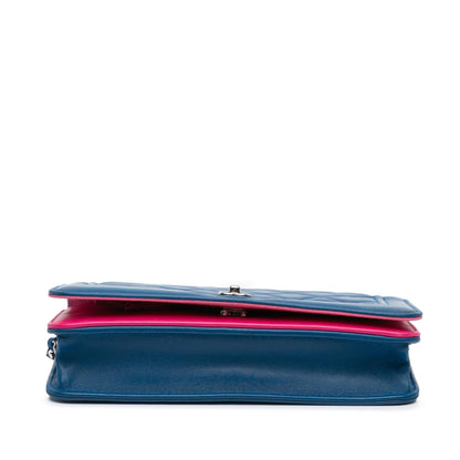 Chanel CC Quilted Lambskin Wallet On Chain