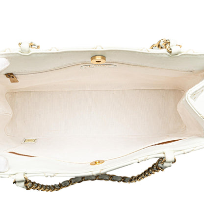 Chanel CC Quilted Lambskin Wild Stitch Tote