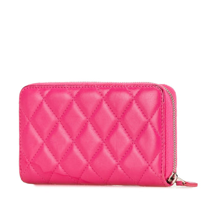 Chanel CC Quilted Lambskin Zip Around Wallet (SHG-TJpHnQ)