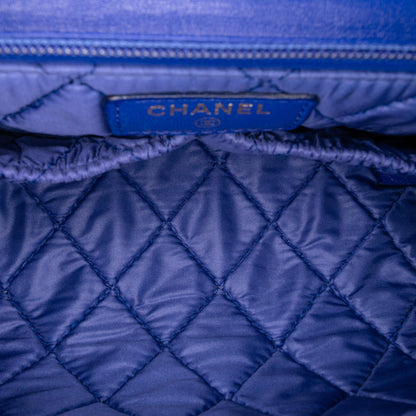 Chanel CC Quilted Lambskin Zip Vanity Flap