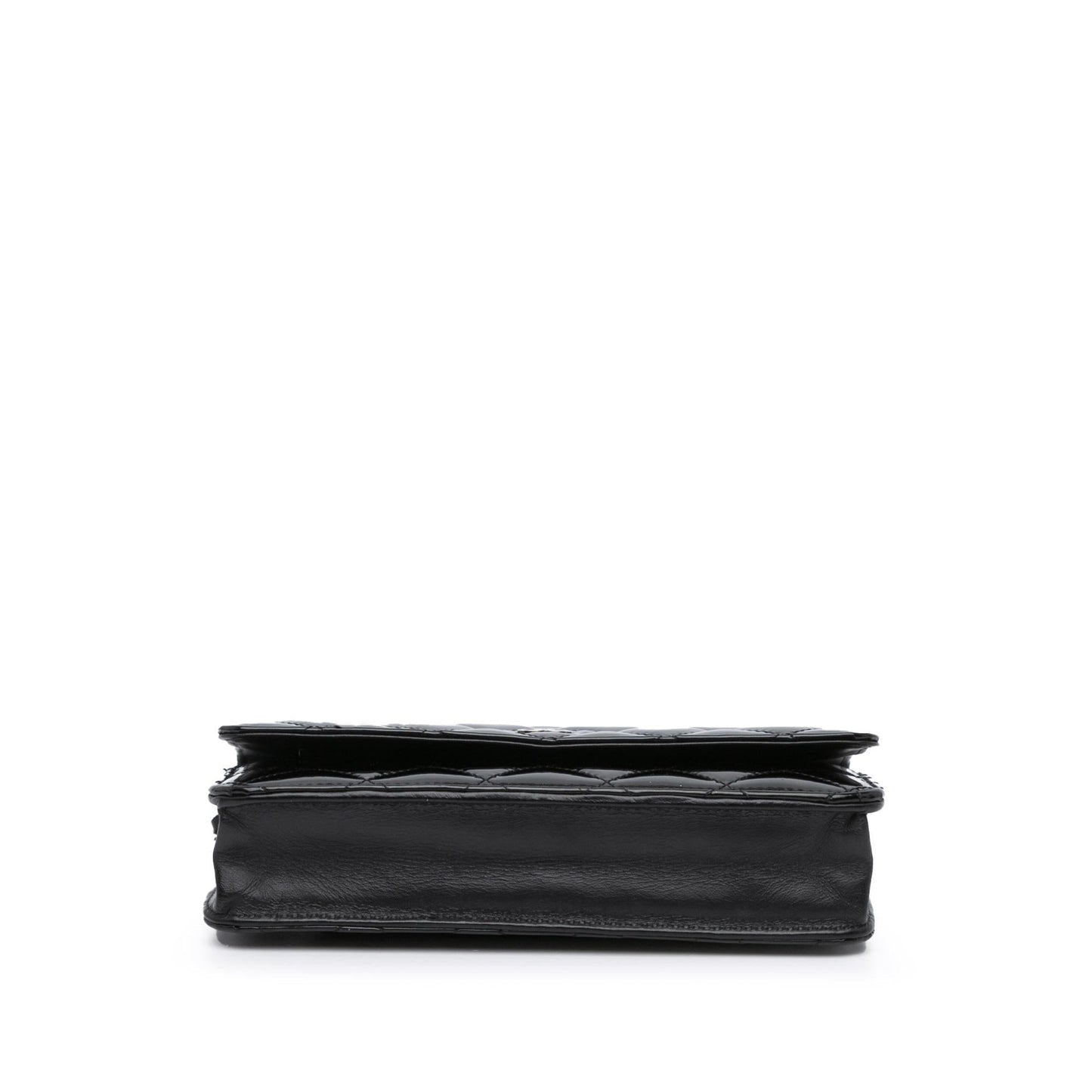 Chanel CC Quilted Patent Wallet On Chain