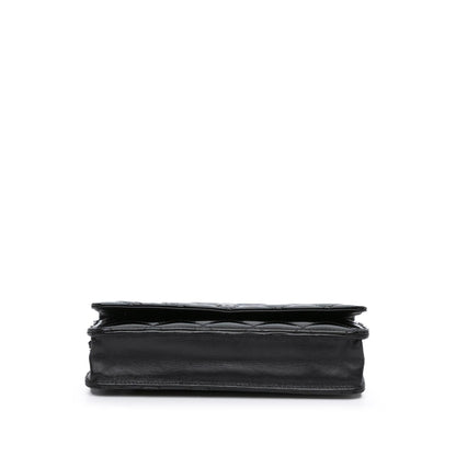 Chanel CC Quilted Patent Wallet On Chain