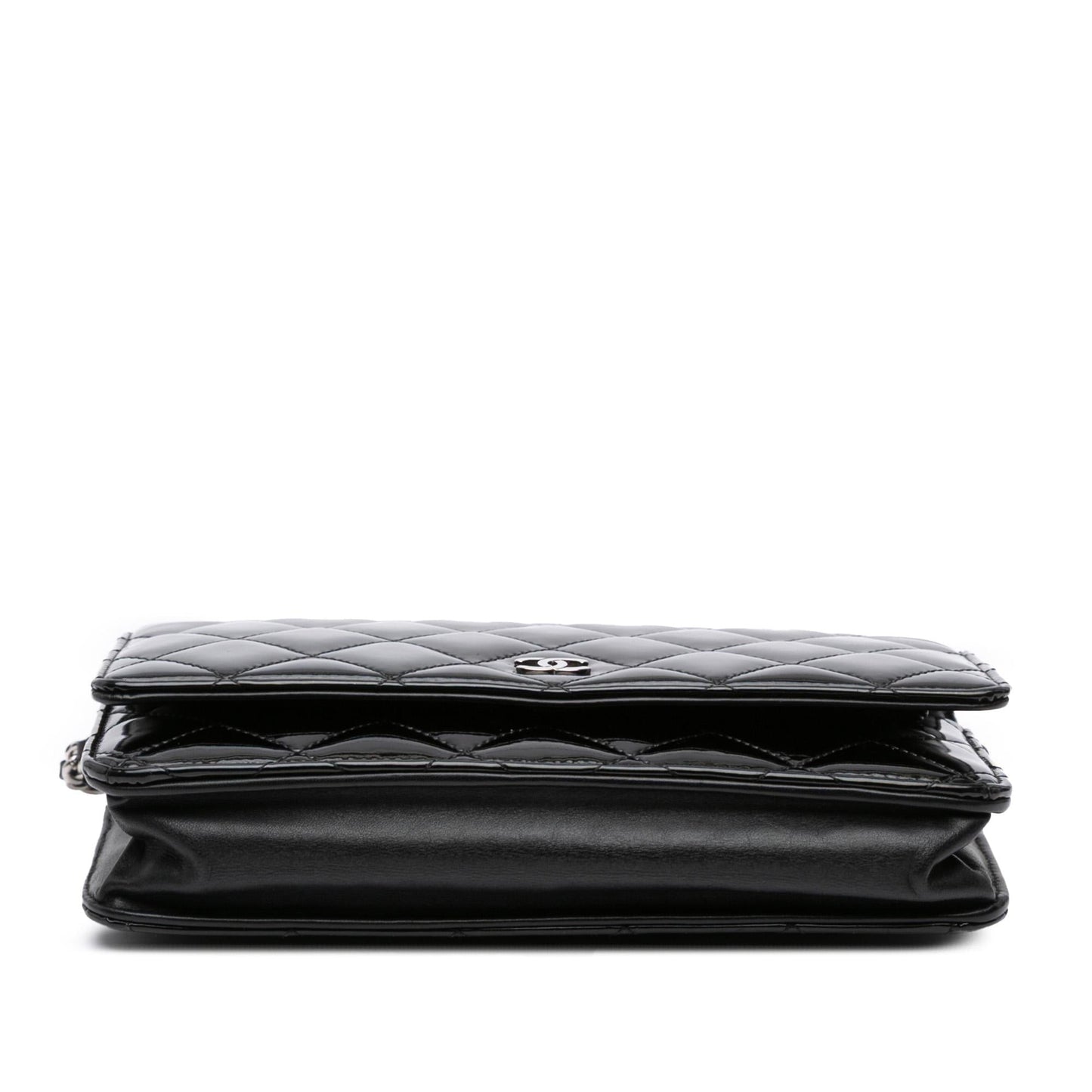 Chanel CC Quilted Patent Wallet On Chain