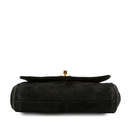 Chanel CC Quilted Velvet Flap