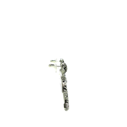 Chanel CC Rhinestone Star Dangling Push Back Earrings (SHG-OtRTvj)