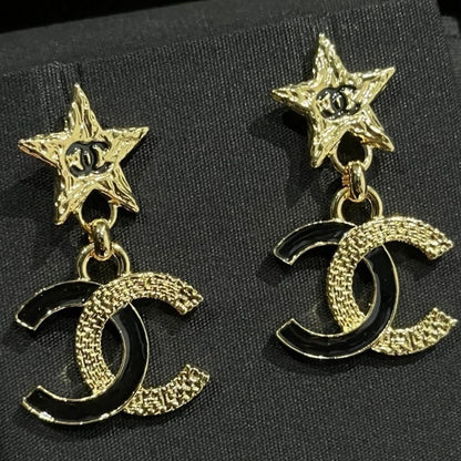 CHANEL CC STAR DROP EARRINGS