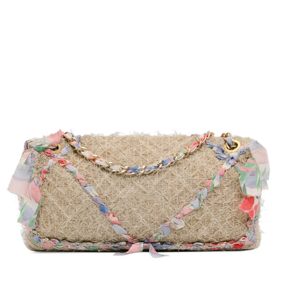 Chanel CC Straw Country Flap (SHG-LDVjxm)