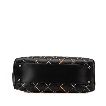 Chanel CC Wild Stitch Lambskin Handbag
