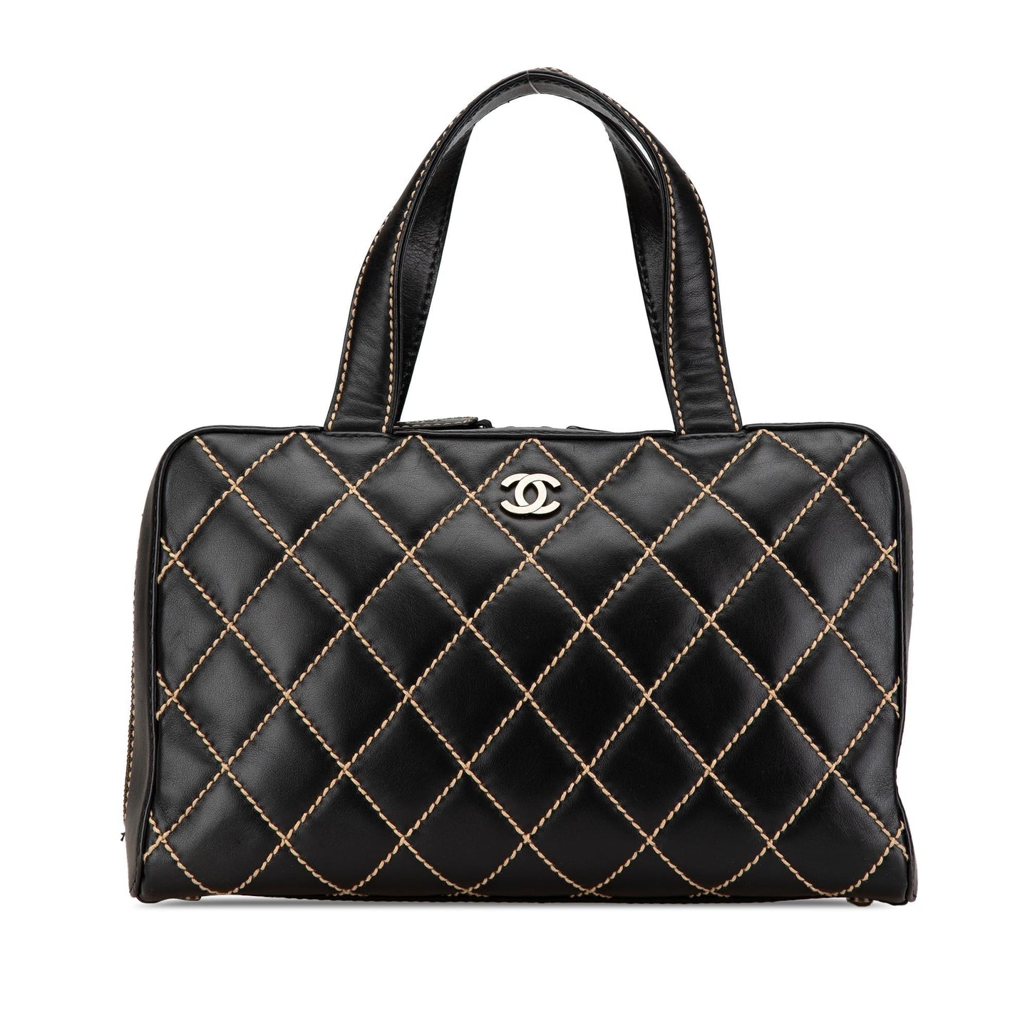 Chanel CC Wild Stitch Lambskin Handbag