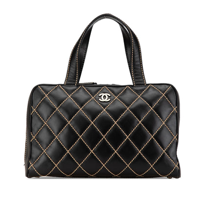 Chanel CC Wild Stitch Lambskin Handbag