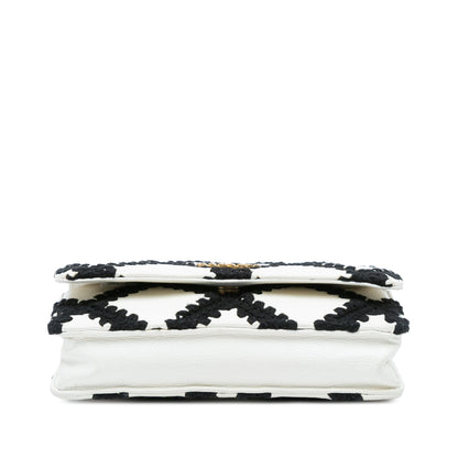 Chanel Calfskin Crochet 19 Wallet On Chain