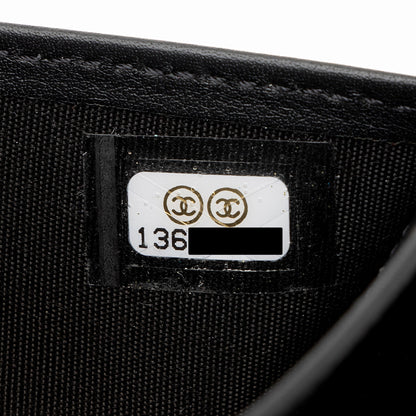 Chanel Calfskin Diamond Wild Stitch French Purse Wallet (SHF-snVzTa)