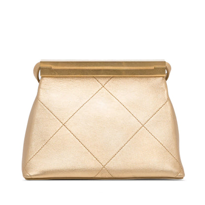 Chanel Calfskin Kiss Lock Frame Bag (SHG-Fxs2qA)