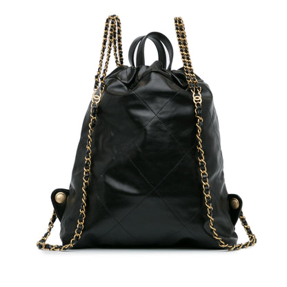 Chanel Calfskin Quilted 22 Backpack (SHG-TXZEKc)