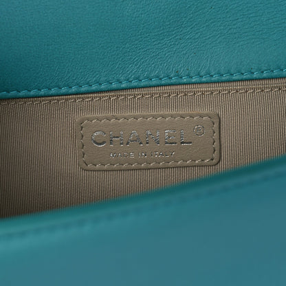 CHANEL CALFSKIN QUILTED MEDIUM BOY FLAP BAG