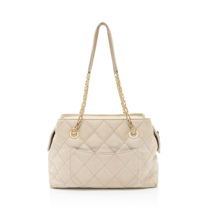 Chanel Calfskin Retro Chain Tote (SHF-syaS0b)
