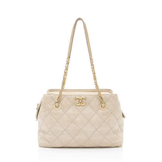 Chanel Calfskin Retro Chain Tote (SHF-syaS0b)