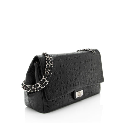Chanel Embossed Calfskin Unlimited Jumbo Double Flap Bag