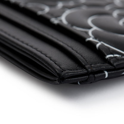 Chanel Camellia Embossed Lambskin Card Holder