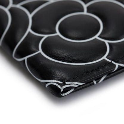 Chanel Camellia Embossed Lambskin Card Holder