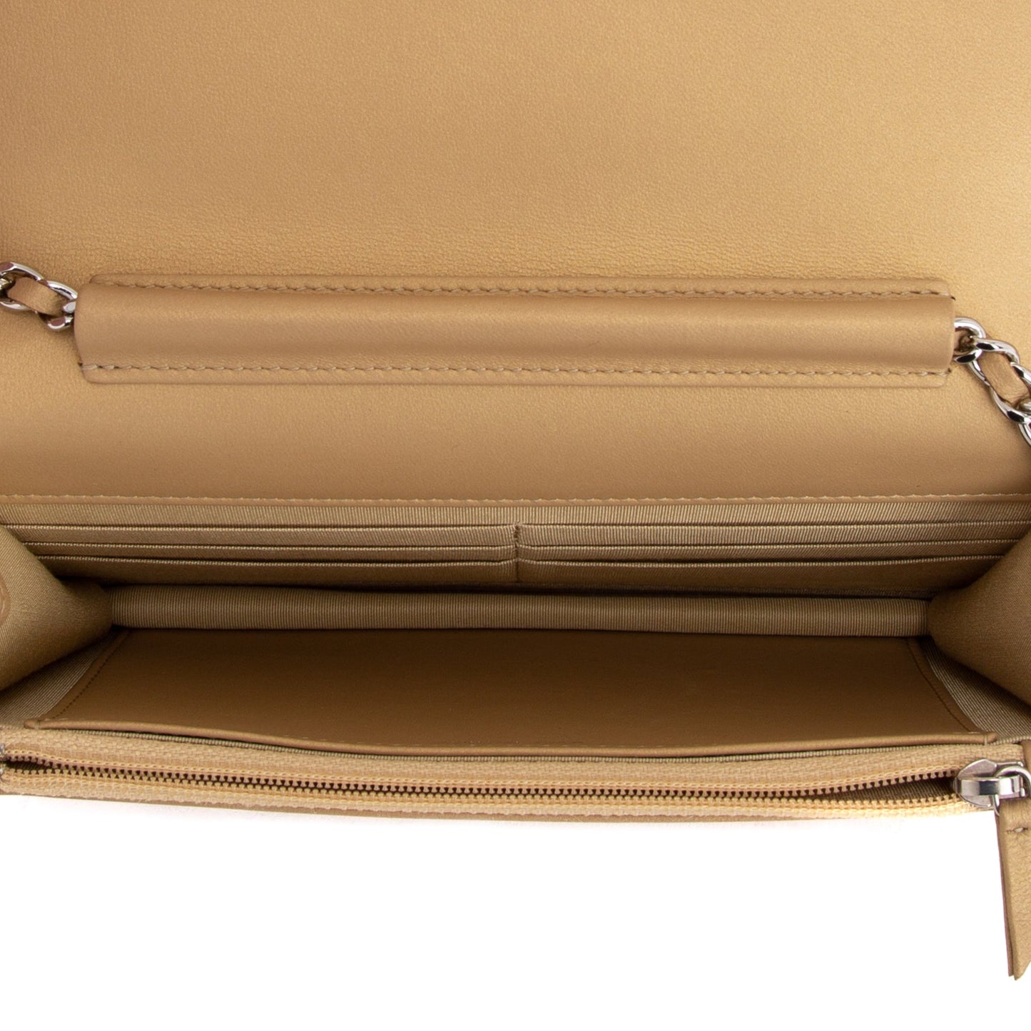 Chanel Camellia Studded Wallet on Chain