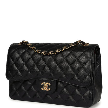 CHANEL CAVIAR QUILTED CLASSIC JUMBO DOUBLE FLAP BAG