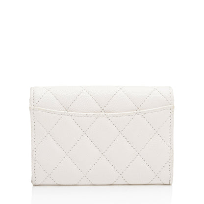 Chanel Caviar Leather Classic Card Holder (SHF-RUM2mf)