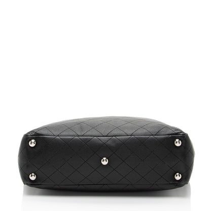 Chanel Caviar Leather CC Medium Pocket Hobo
