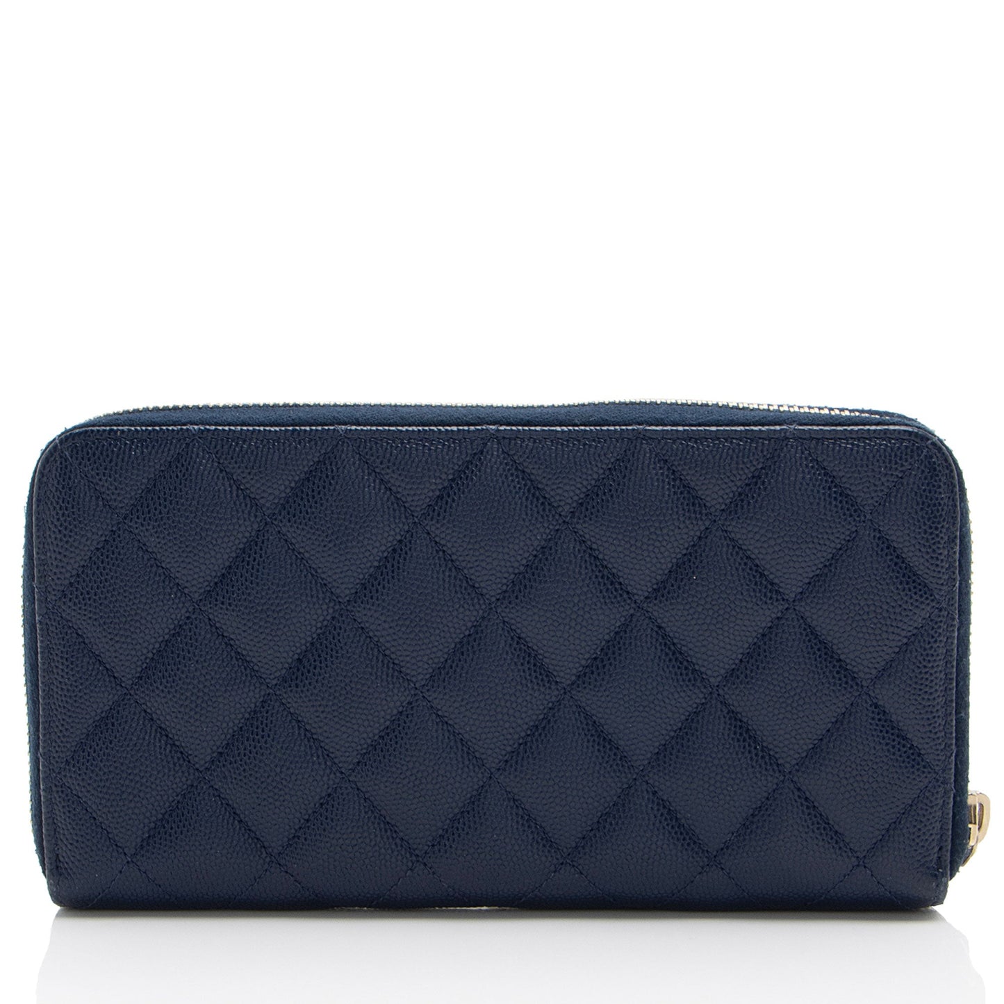 Chanel Caviar Leather CC Zip Around Wallet (SHF-dr4Upy)