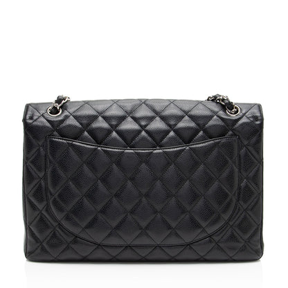 Chanel Caviar Leather Classic Maxi Single Flap Bag