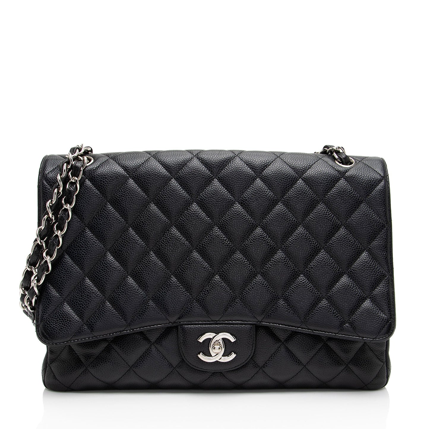 Chanel Caviar Leather Classic Maxi Single Flap Bag