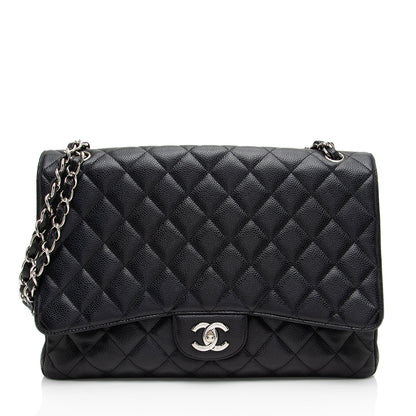 Chanel Caviar Leather Classic Maxi Single Flap Bag