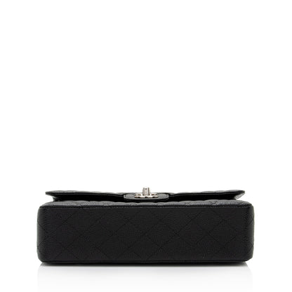Chanel Caviar Leather Classic Medium Double Flap Bag (SHF-QtEapM)