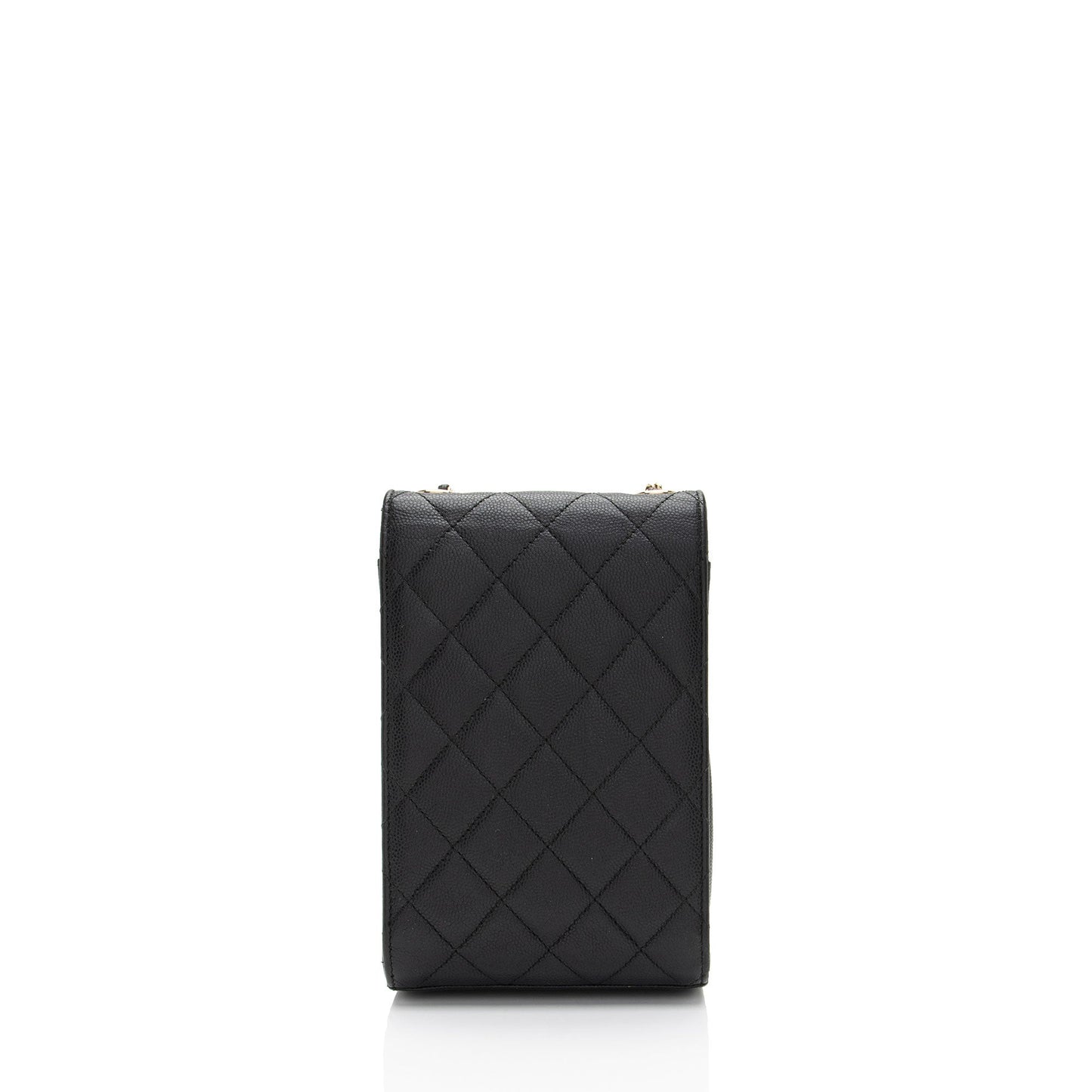 Chanel Caviar Leather Golden Class Phone Holder Crossbody (SHF-d2hiJL)