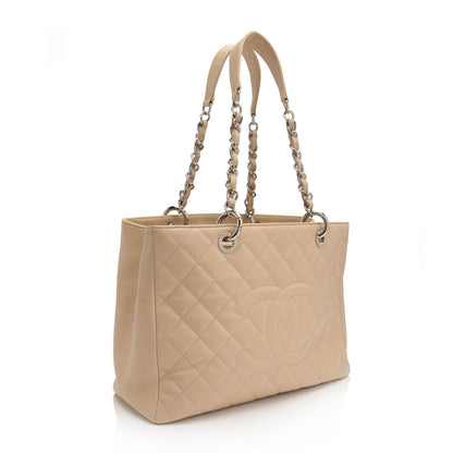 Chanel Caviar Leather Grand Shopping Tote (SHF-x73usl)