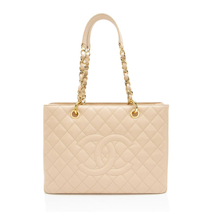 Chanel Caviar Leather Grand Shopping Tote