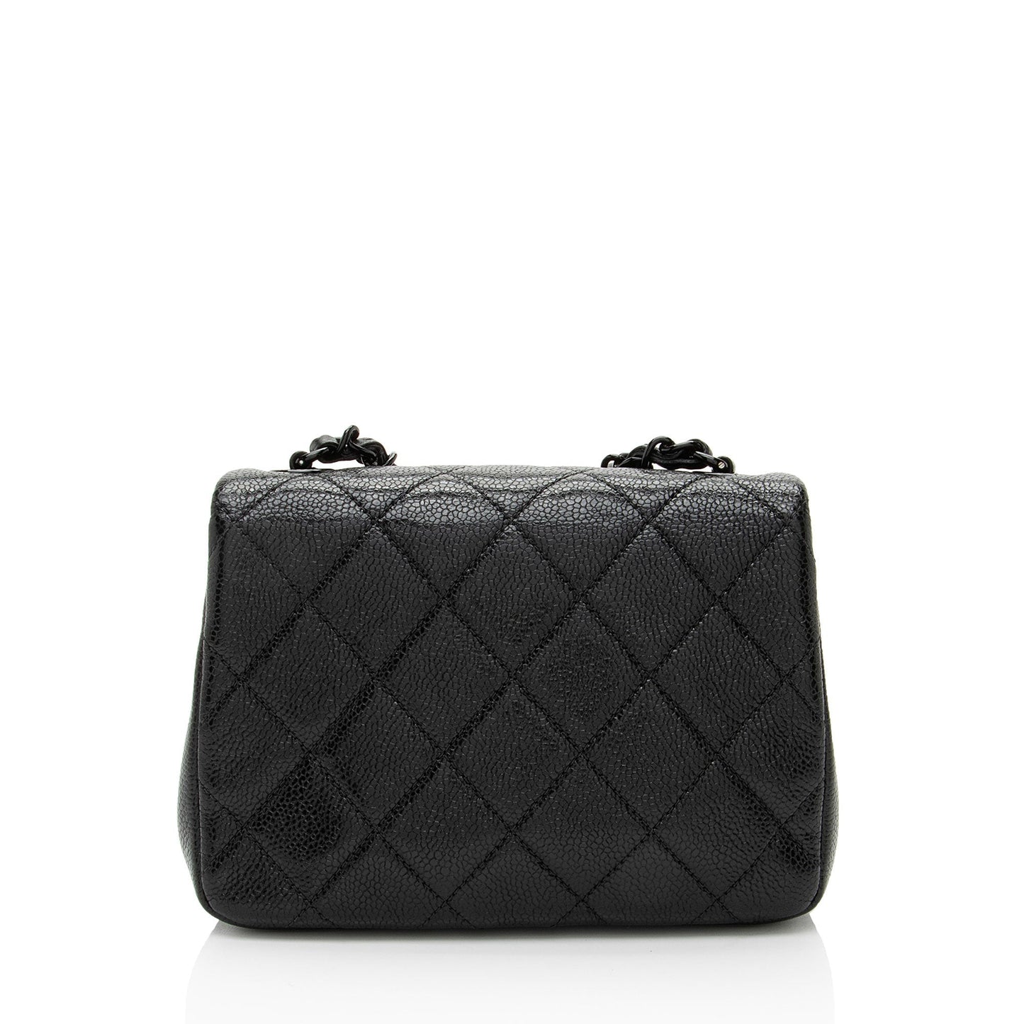Chanel Caviar Leather Incognito Square Mini Flap Bag