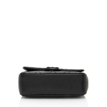 Chanel Caviar Leather Incognito Square Mini Flap Bag