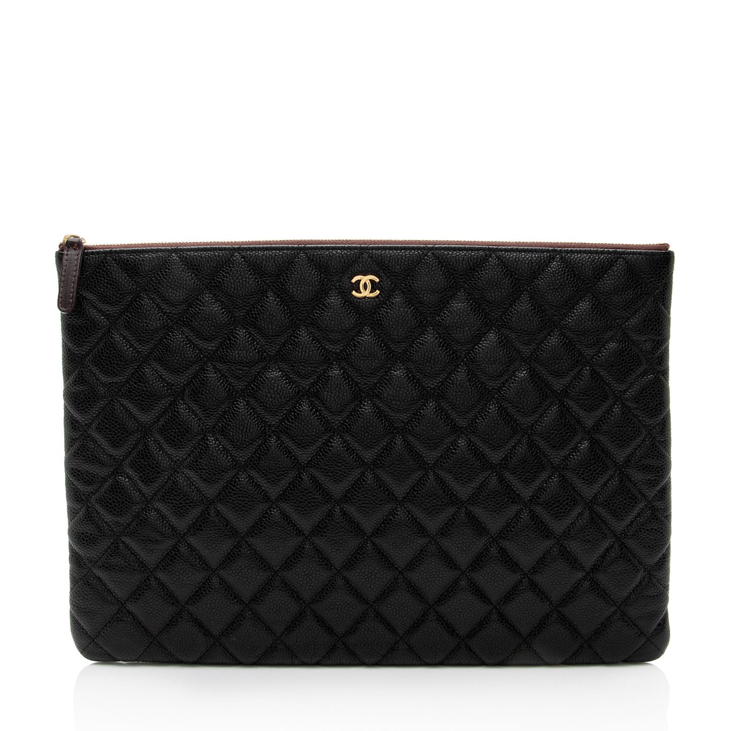 Chanel Caviar Leather Large O-Case