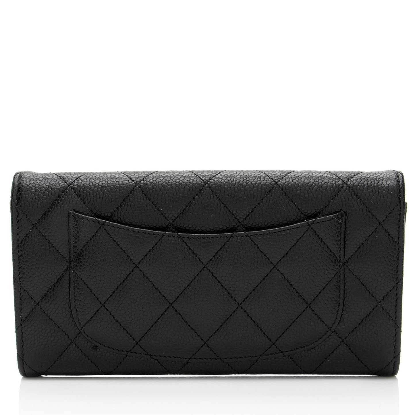Chanel Caviar Leather Long Wallet