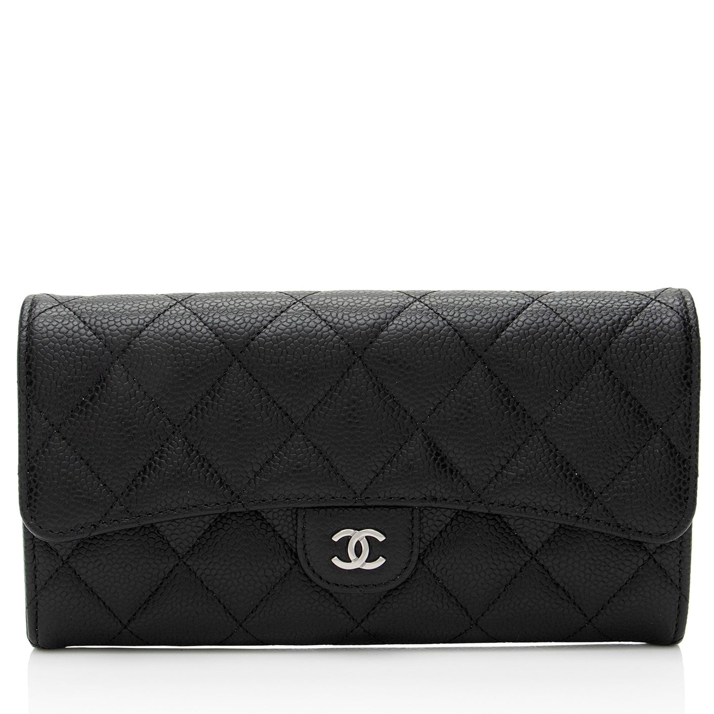 Chanel Caviar Leather Long Wallet