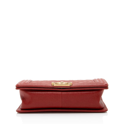 Chanel Caviar Leather Old Medium Boy Bag