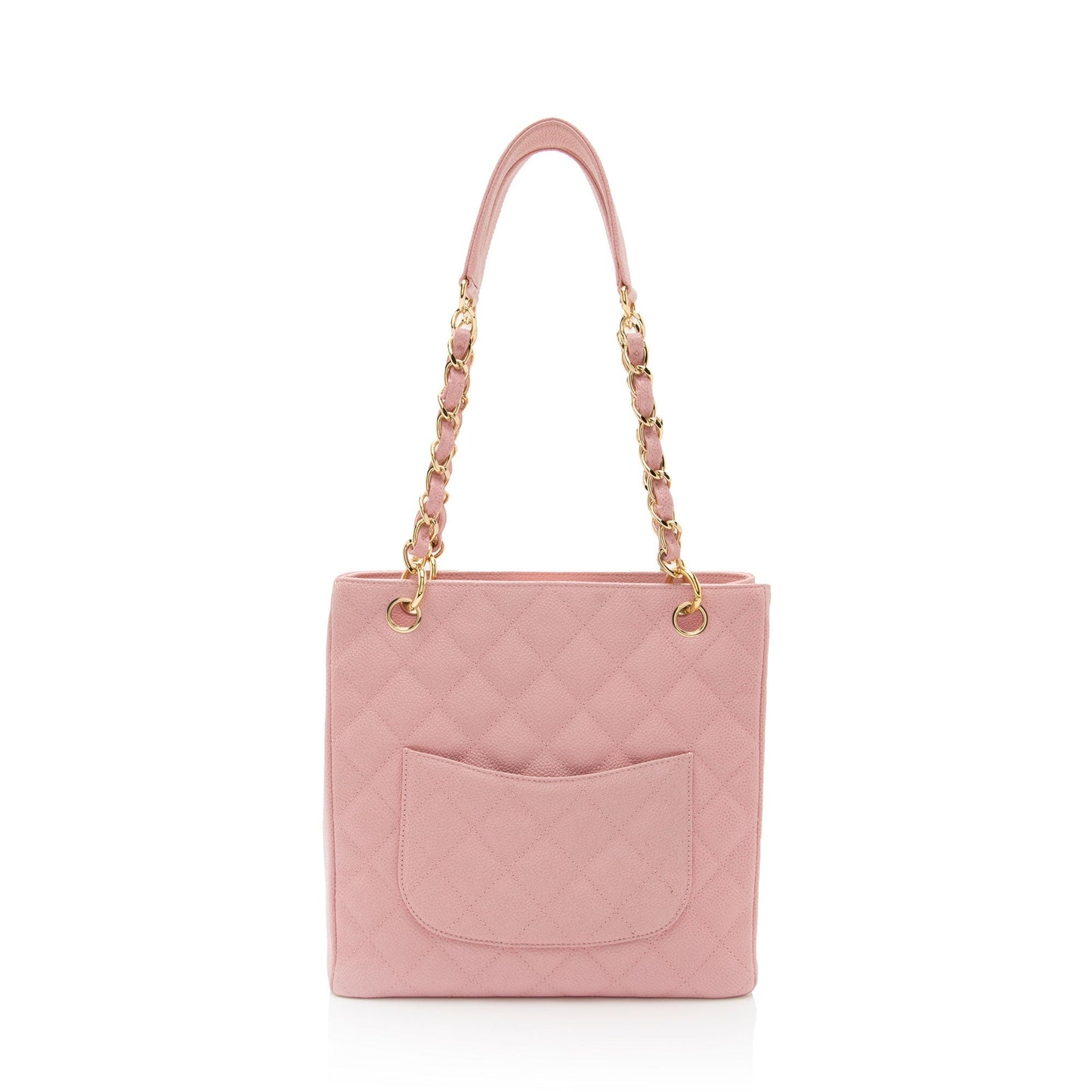 Chanel Caviar Leather Petite Shopping Tote (SHF-yT2Qvc)
